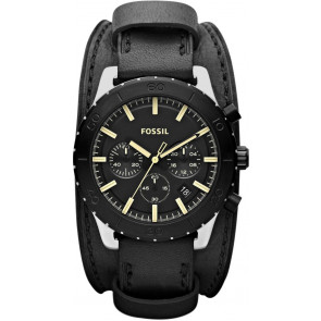 Cinturino per orologio Fossil JR1394 Pelle Nero 20mm